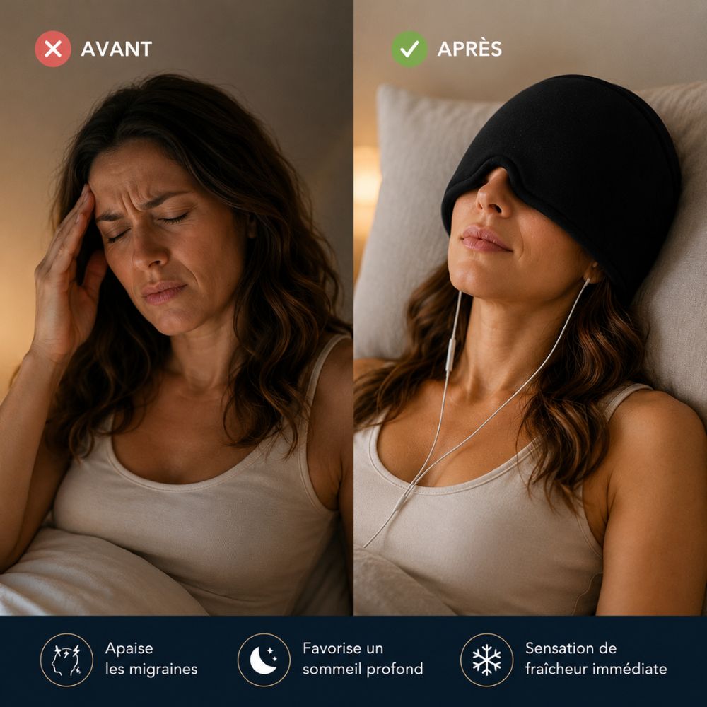 Nuvéa™ | Le Bonnet Rafraîchissant pour des Nuits Plus Paisibles